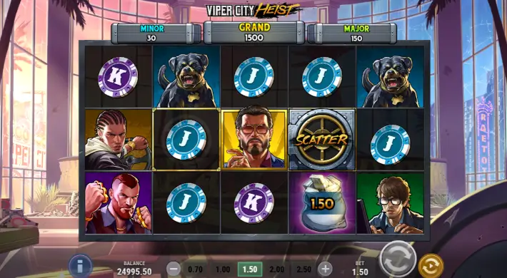 Aksi Penuh Adrenalin di Viper City Heist, Game Baru Play’n GO